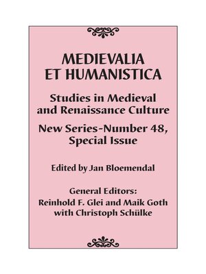 cover image of Medievalia et Humanistica, No. 48